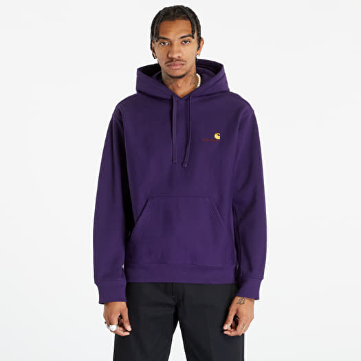 Carhartt WIP Hooded American Script Sweat Cassis | Footshop