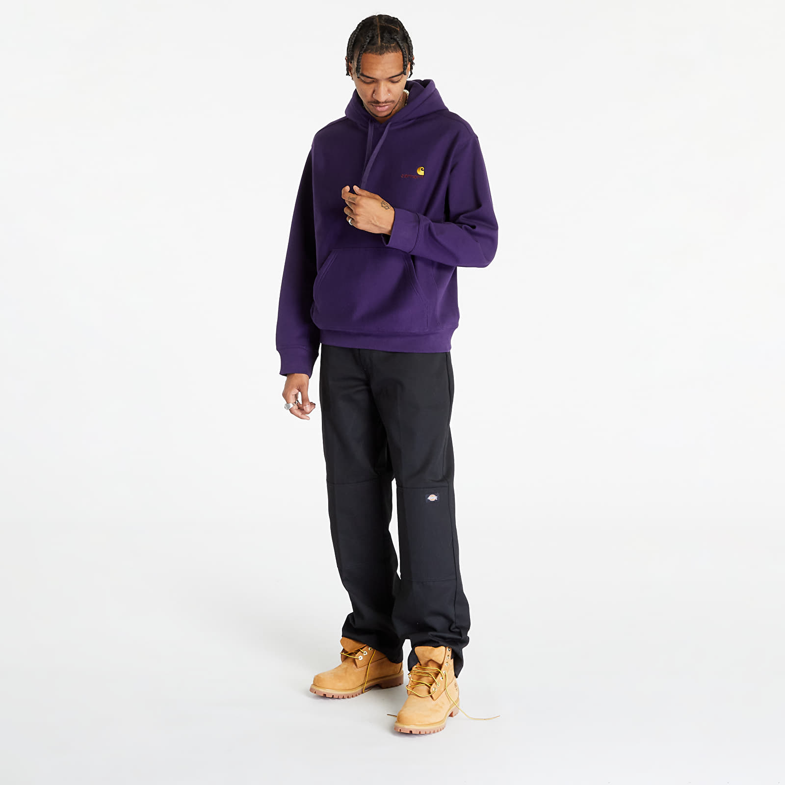 Sudaderas Carhartt WIP Hooded American Script Sweat Cassis