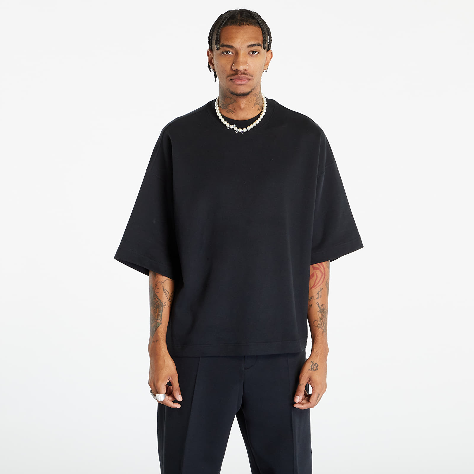 Tričká Nike Tech Fleece Short-Sleeve Top Black