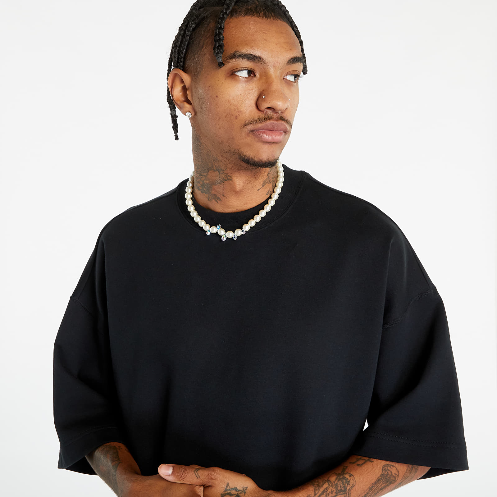 Tričká Nike Tech Fleece Short-Sleeve Top Black