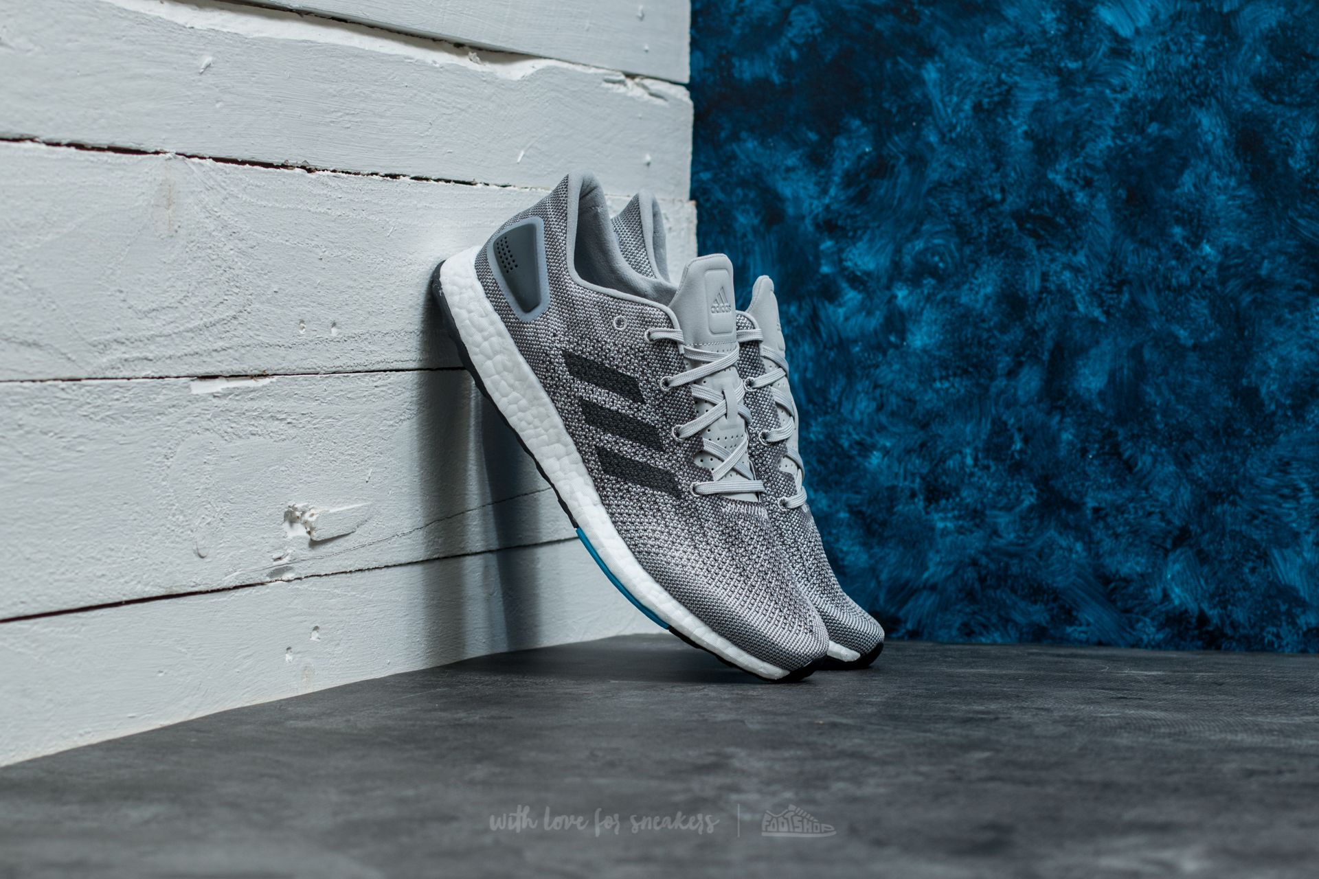 Adidas pure boost grey blue clearance