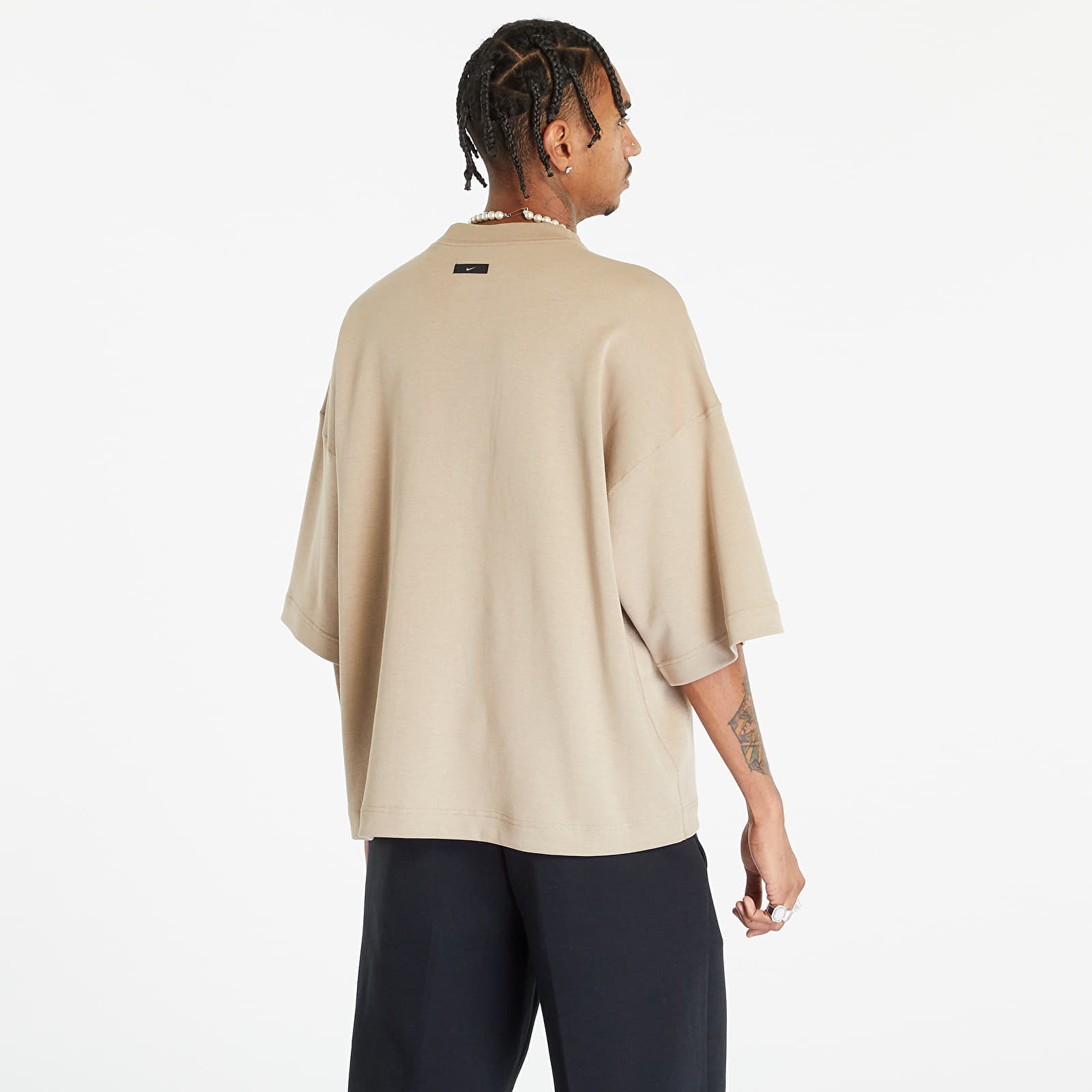 Koszulki Nike Sportswear Tech Fleece Short Sleeve Tee Khaki