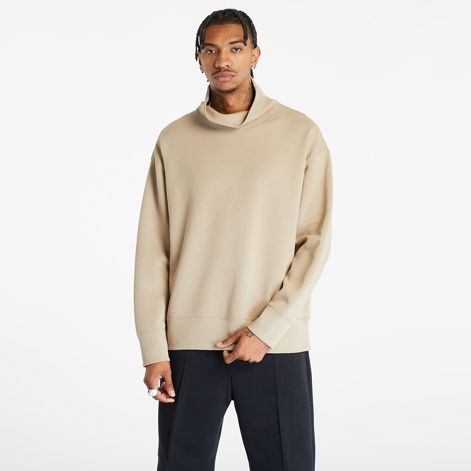 Hoodies and sweatshirts Nike Tech Fleece Men s Turtle Neck Khaki