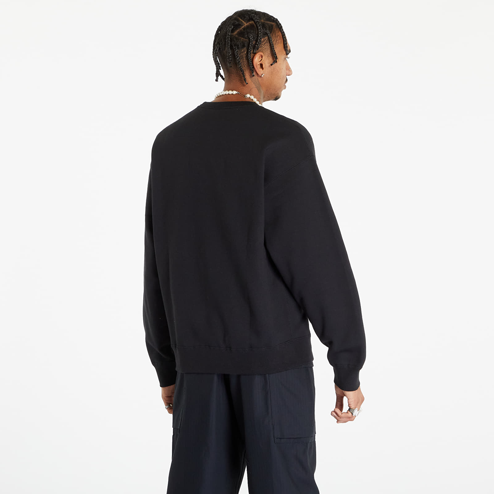 Sweatjacken und Sweatshirts Nike Solo Swoosh Men's Fleece Crew Black/ White