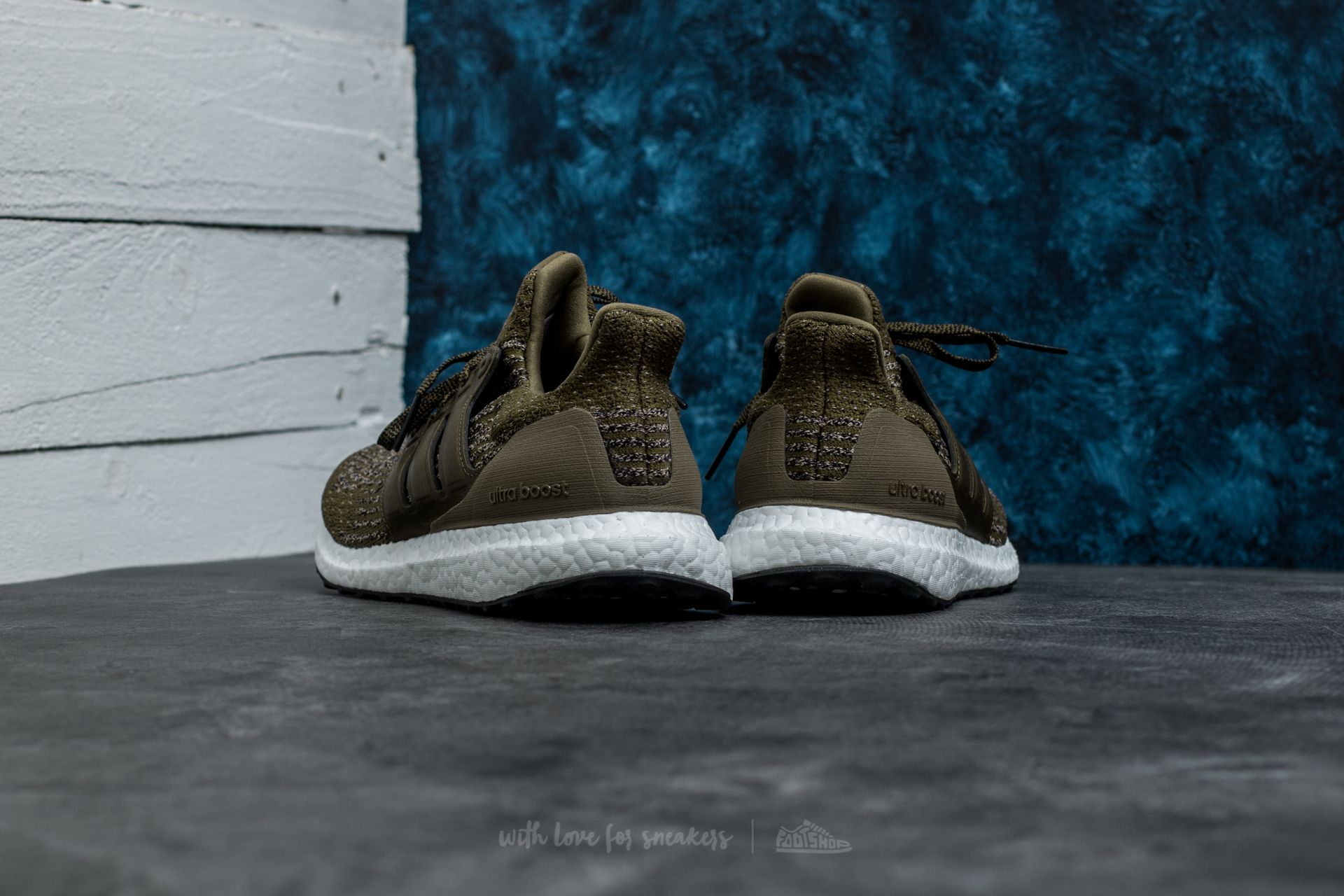 Ultra boost trace olive on feet top