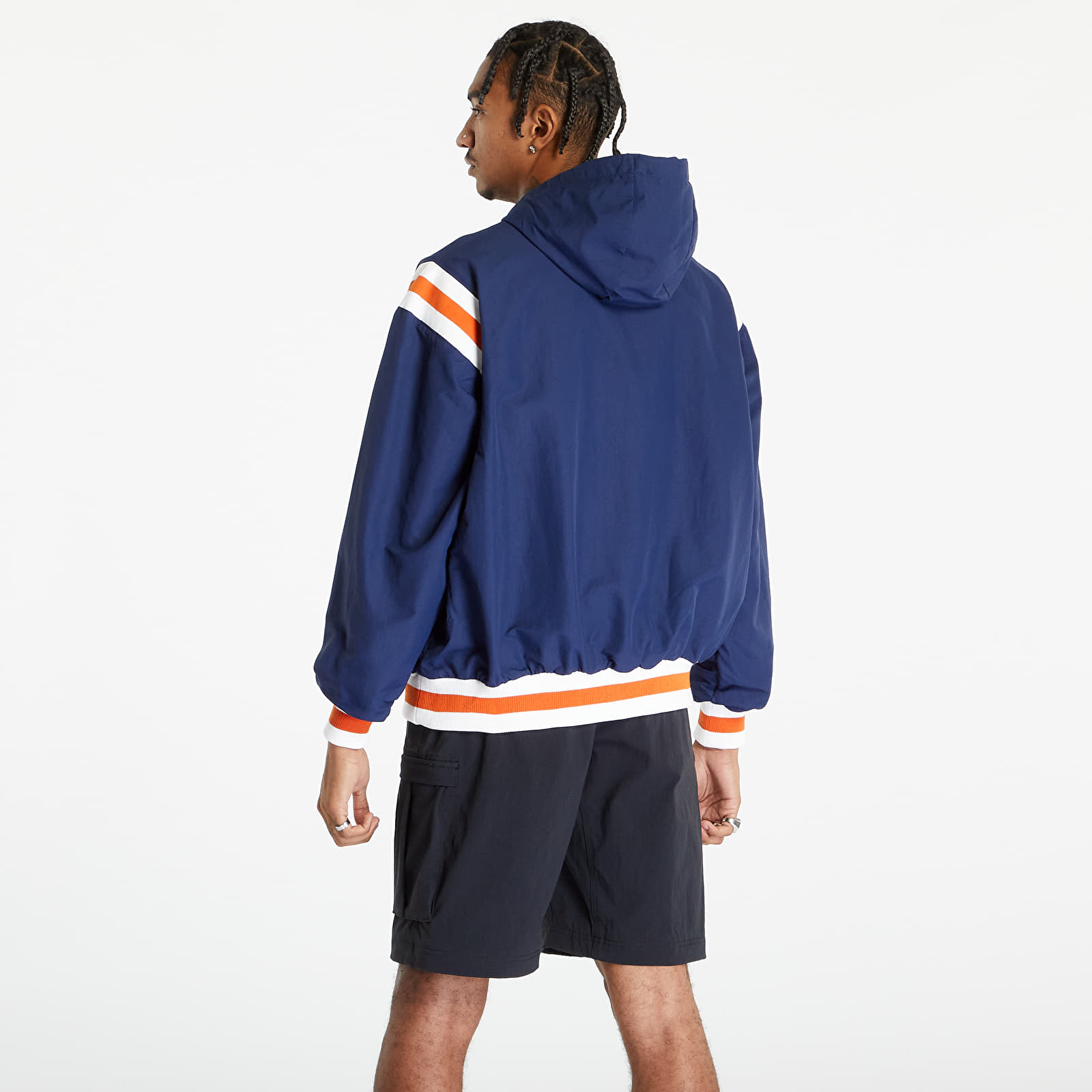 Mikiny Nike Authentics Woven Lined 1/2-Zip Hoodie Midnight Navy