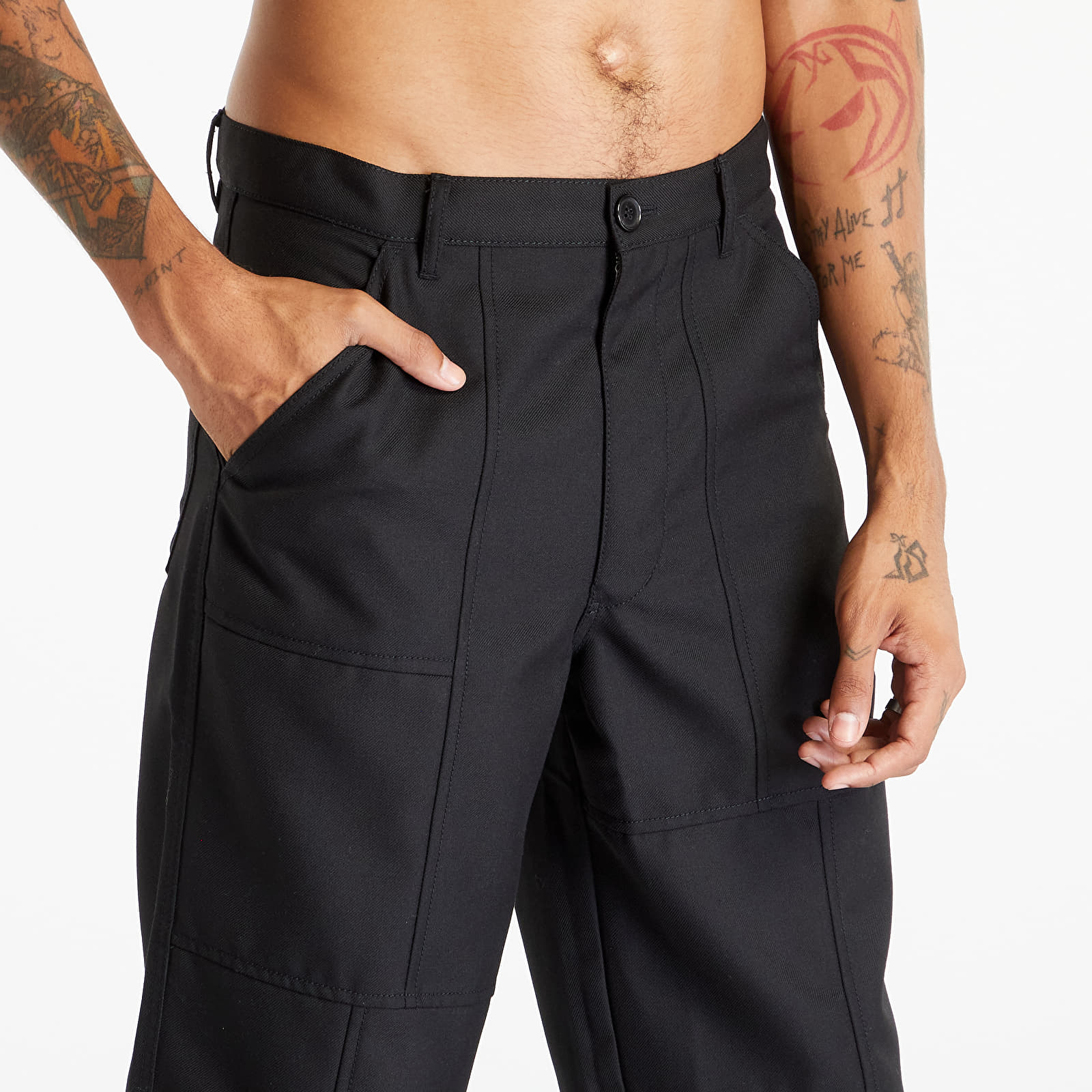 Püksid Comme des Garçons SHIRT Woven Pants Black