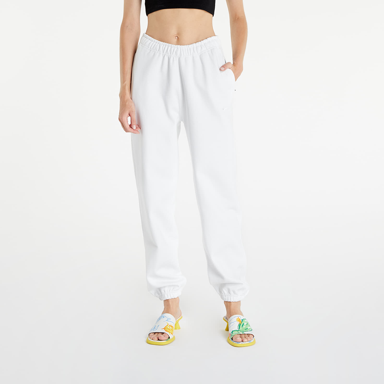Pantaloni della tuta Nike Sportswear NRG Solo Swoosh Fleece Pant Summit White/White