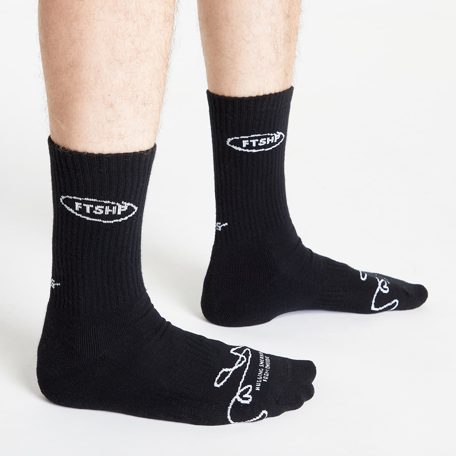 Șosete Footshop Basic But Not Basic Socks 1-Pack Black