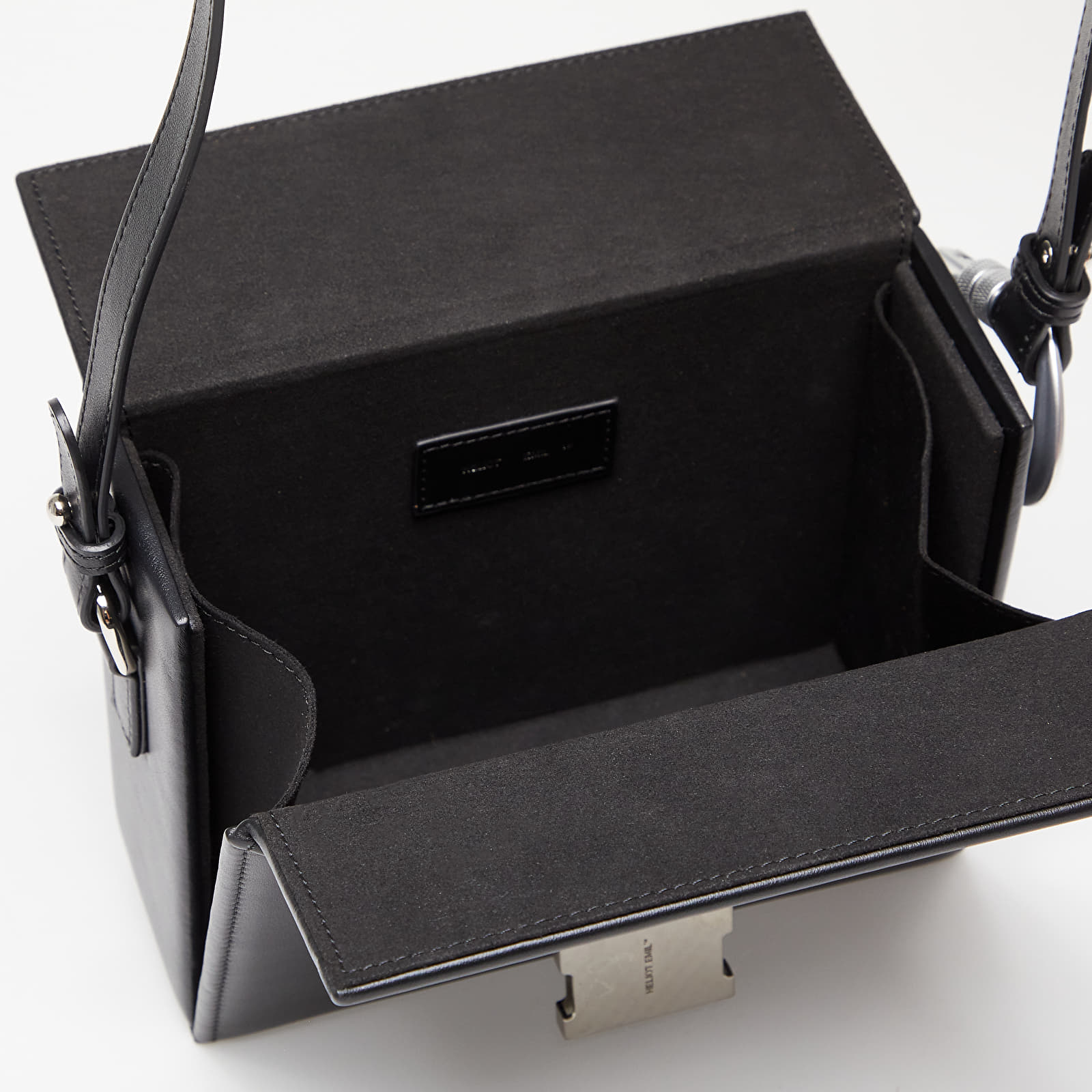 Crossbody bags HELIOT EMIL Leather Carabiner Box Bag Black Crossbody bags HELIOT EMIL Leather Carabiner Box Bag Black