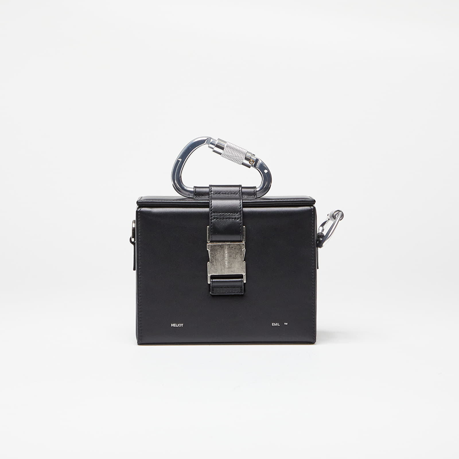 HELIOT EMIL Leather Carabiner Box Bag Black