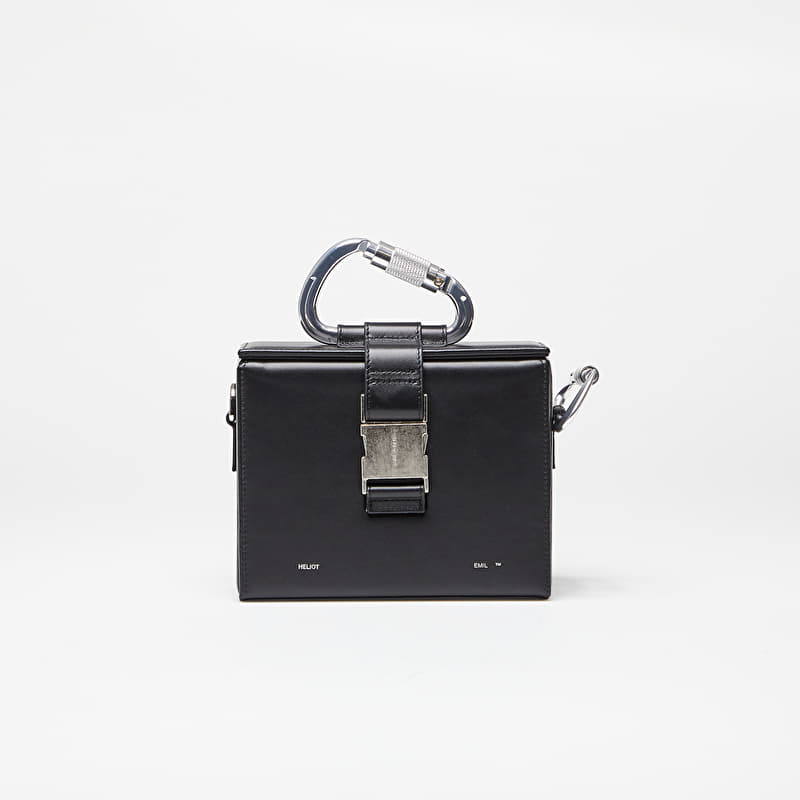 Crossbody bags HELIOT EMIL Leather Carabiner Box Bag Black