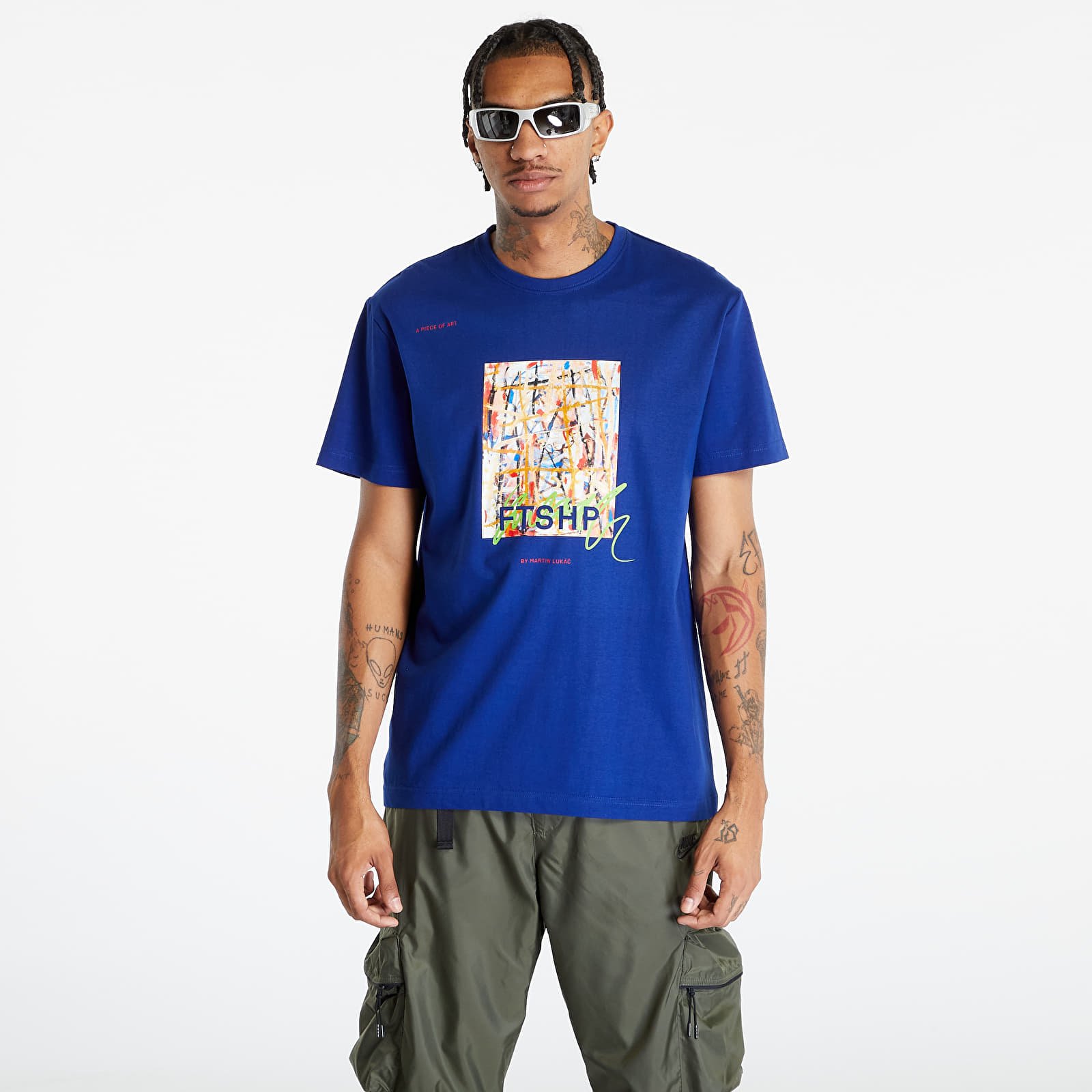 T-shirts Footshop x Martin Lukáč Colouring Outside The Lines T-Shirt UNISEX Night Sky