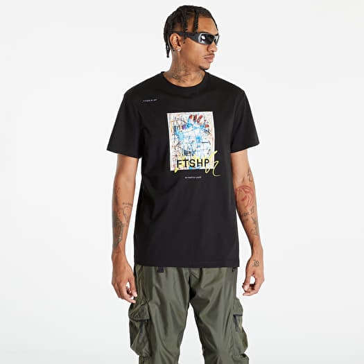 T-shirt Footshop x Martin Lukáč Colouring Outside The Lines T-Shirt UNISEX Black