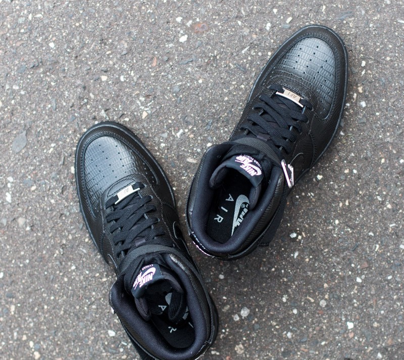 Damen Sneaker und Schuhe Nike WMNS Lunar Force 1 Sky Hi Black/Black-Metallic Silver