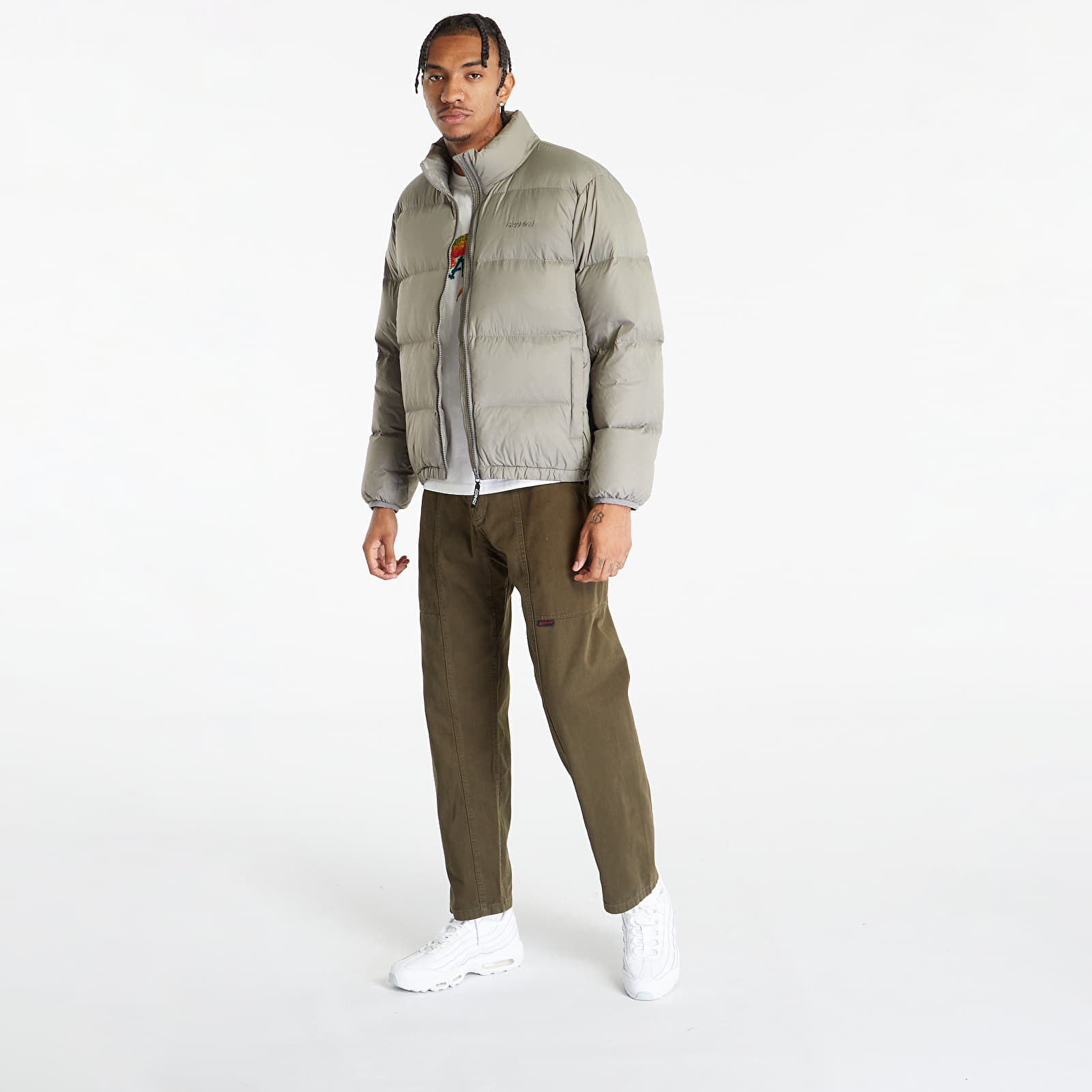 Casacos Gramicci Down Puffer Jacket UNISEX Seal Grey