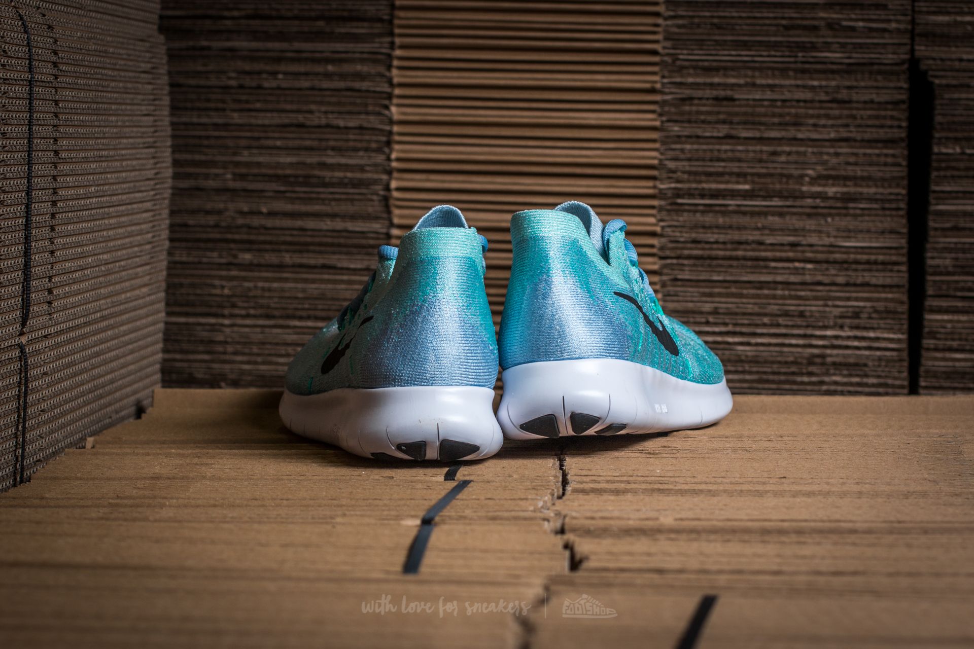 Womens 'free rn flyknit 2017 blue top