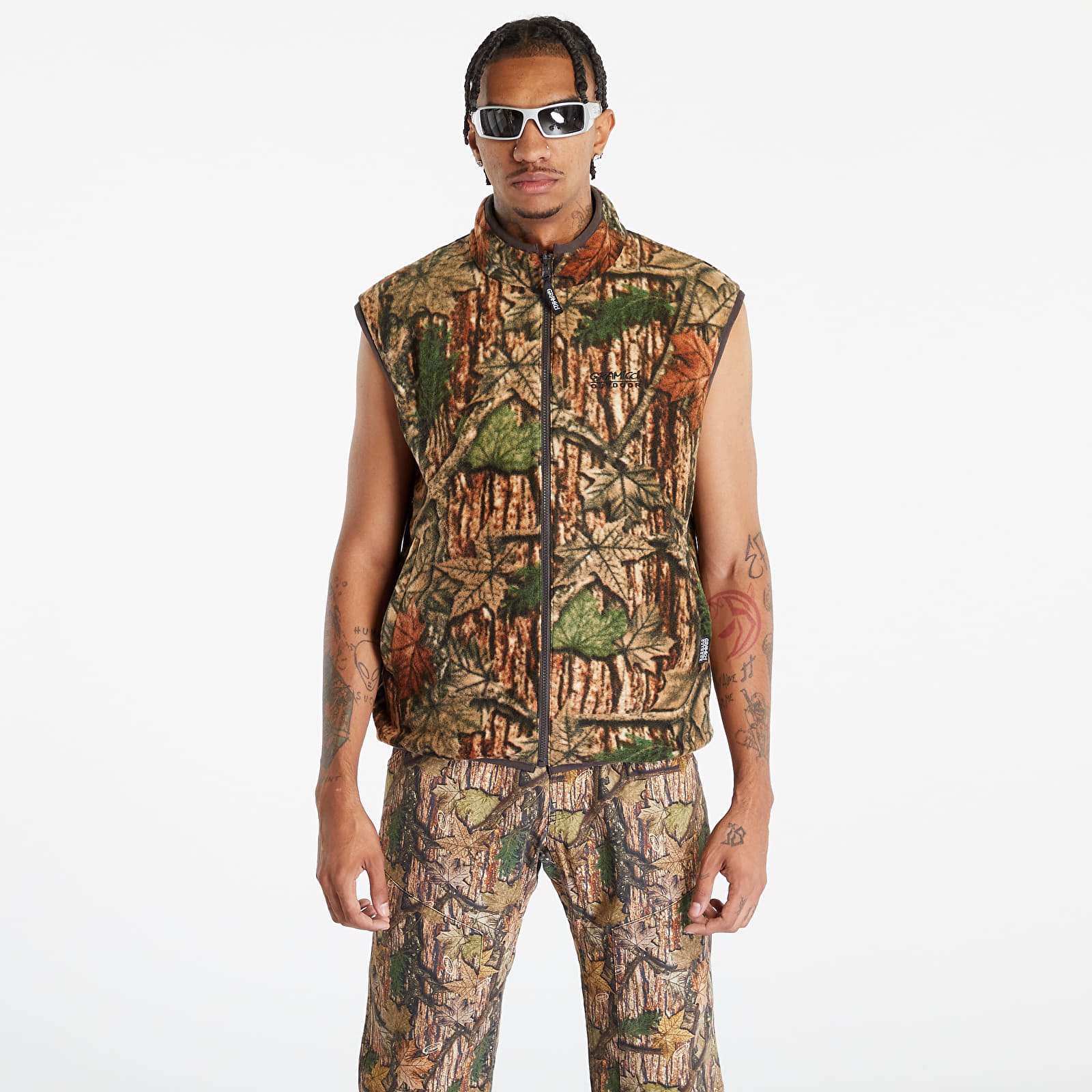 Camo fleece vest mens hot sale