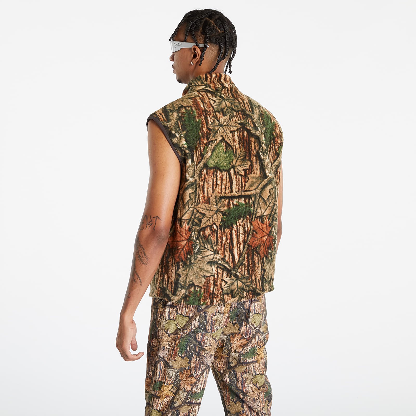 Vester Gramicci Reversible Fleece Vest UNISEX Leaf Camo