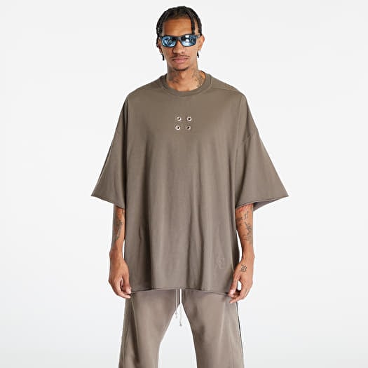 Tシャツ・カットソー RICK OWENS Men T-shirt Dust RU01E5283JA 34 Rick Owens Oversized Tommy T Powder grey cotton T-shirt