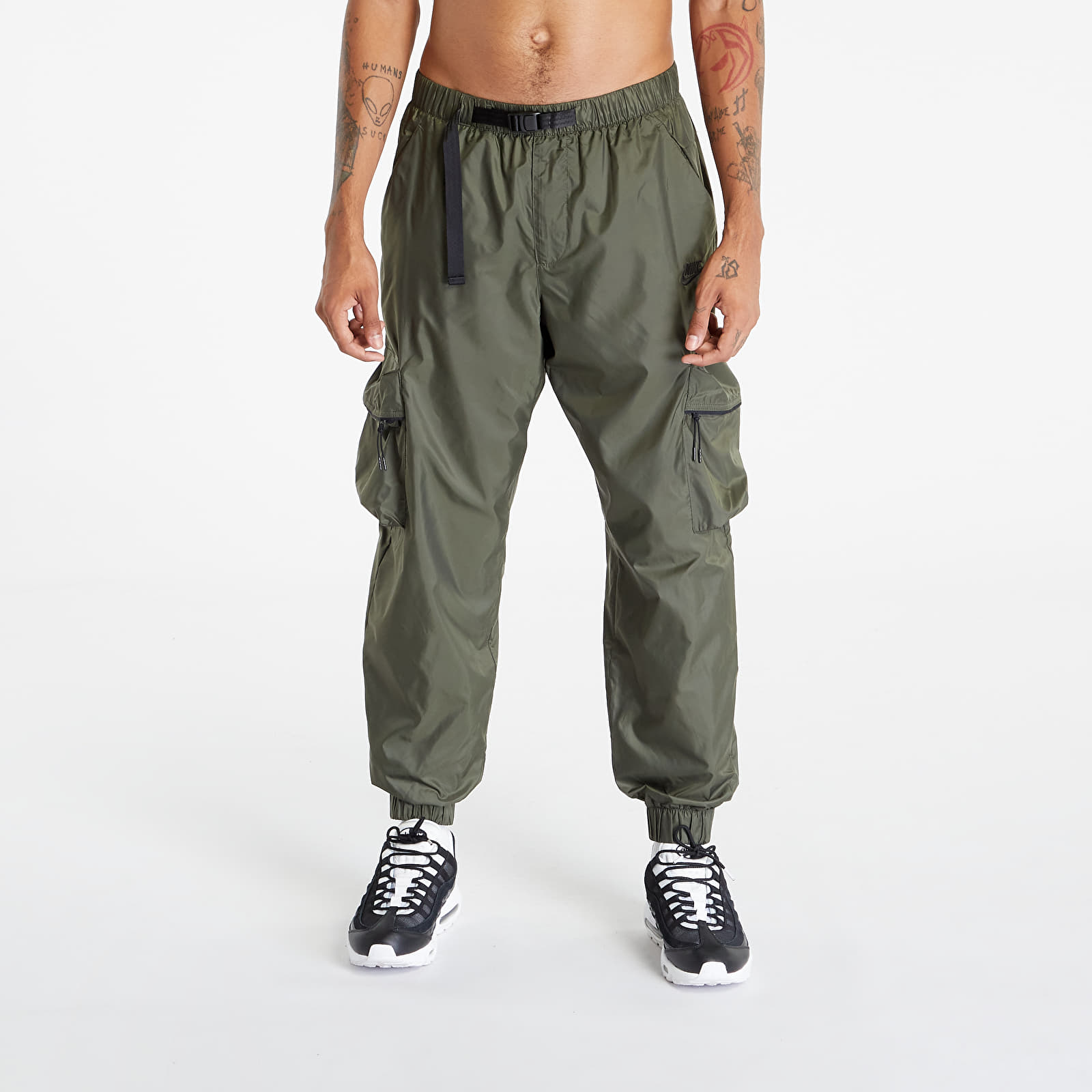 Pants and jeans Nike Tech Men s Lined Woven Pants Cargo Khaki Black Footshop