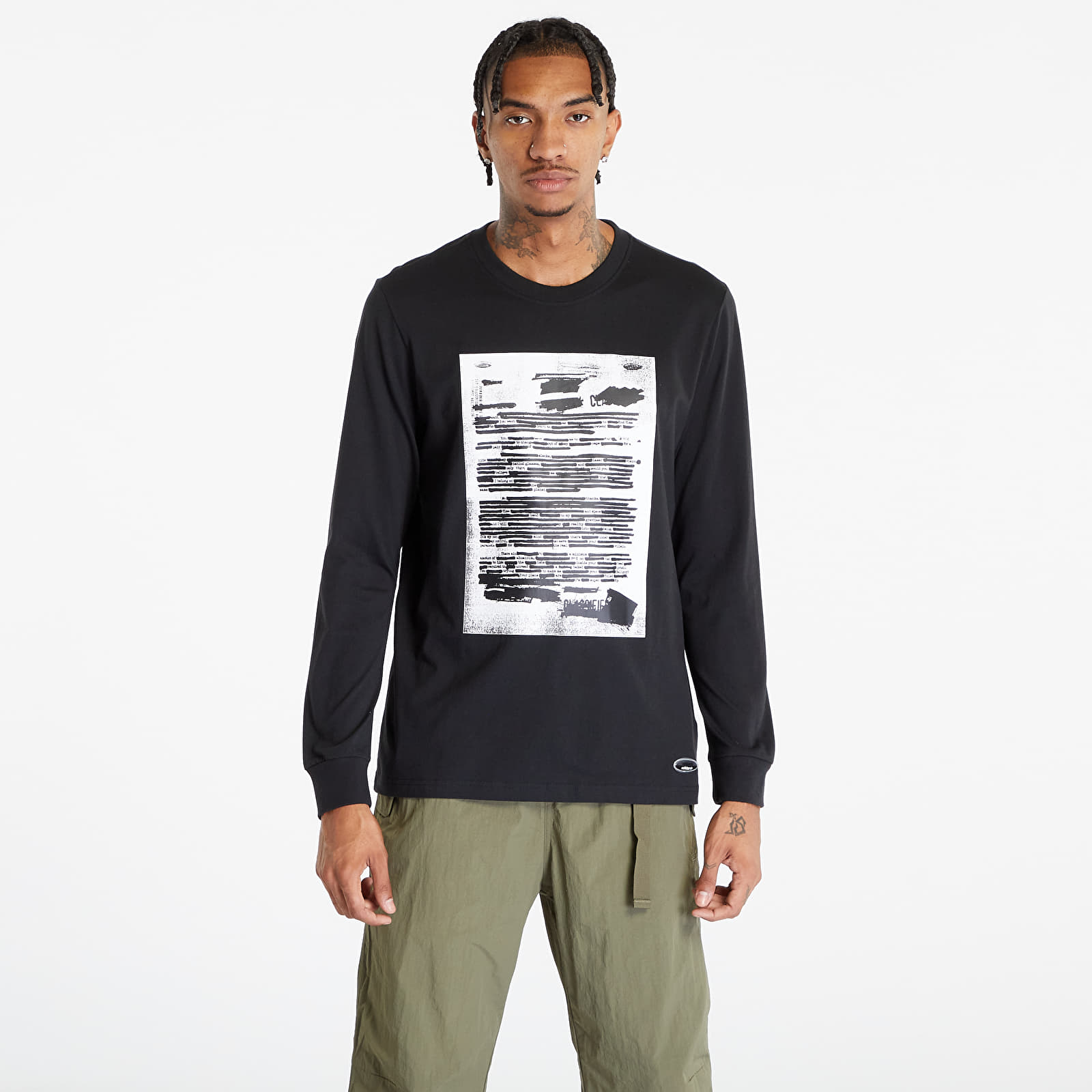 Levně adidas R.Y.V. Graphic Long Sleeve T-Shirt Black