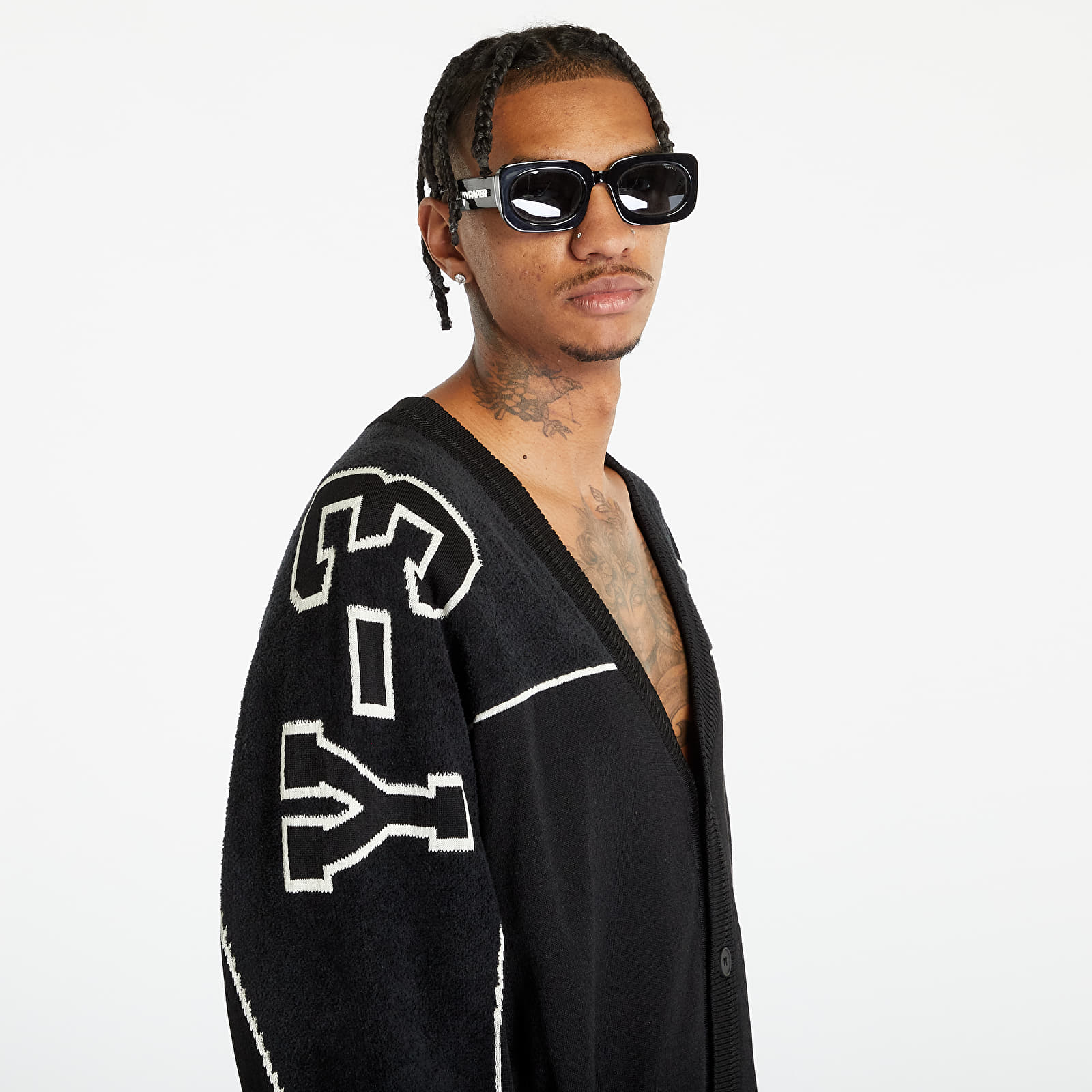 Sweaters Y-3 Graphic Knit Cardigan Black