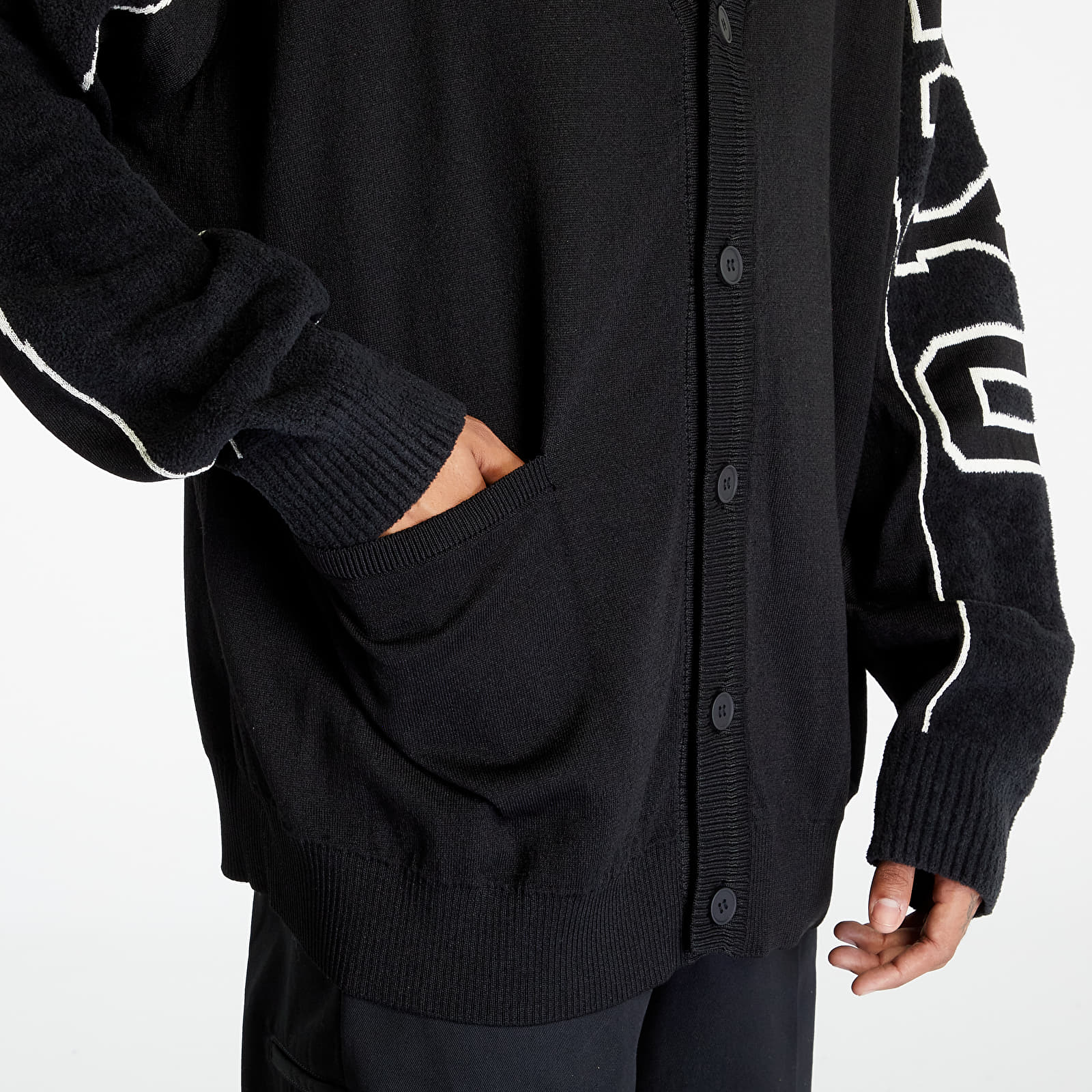 Sweaters Y-3 Graphic Knit Cardigan Black
