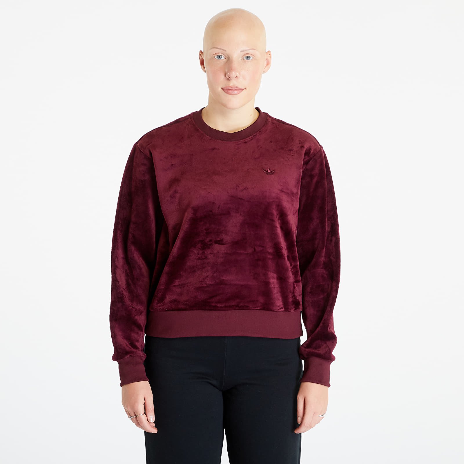 Sweatshirts adidas Premium Essentials Velour Sweatshirt Maroon