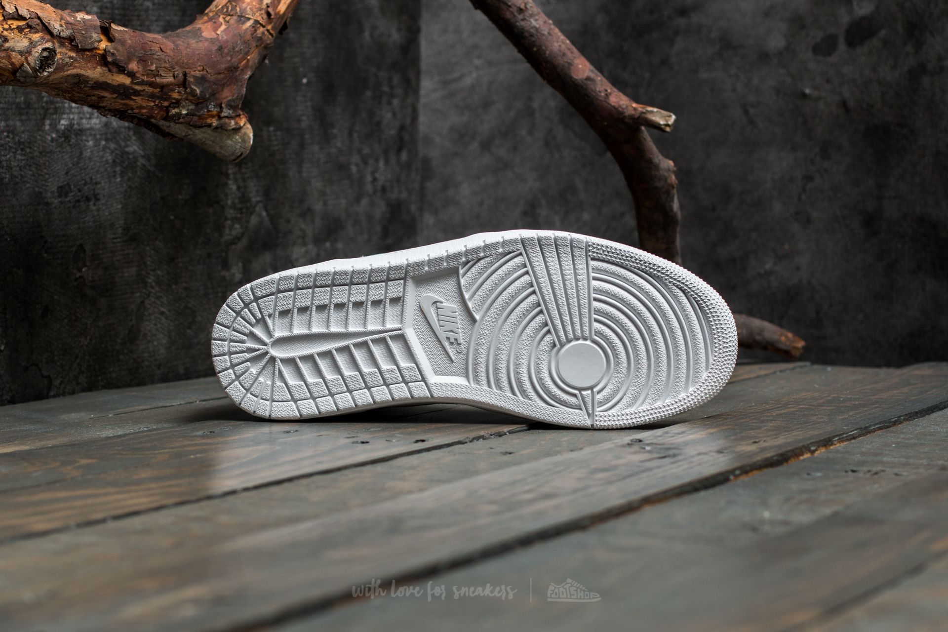 Men's shoes Air Jordan 1 Mid White/ Pure Platinum-White