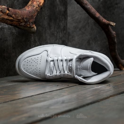 Men's shoes Air Jordan 1 Mid White/ Pure Platinum/ White