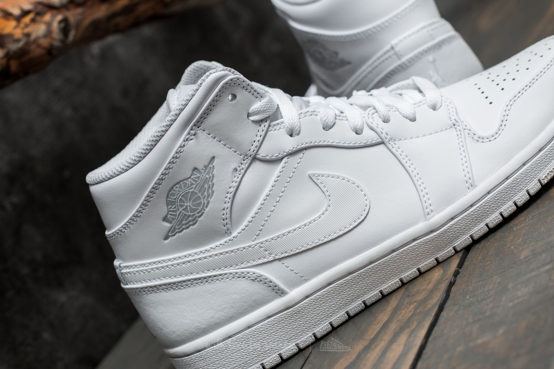 Men's shoes Air Jordan 1 Mid White/ Pure Platinum-White