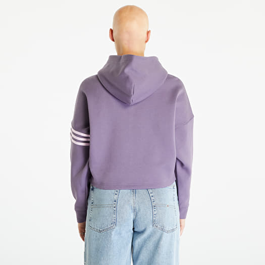 Purple adidas outlet cropped hoodie