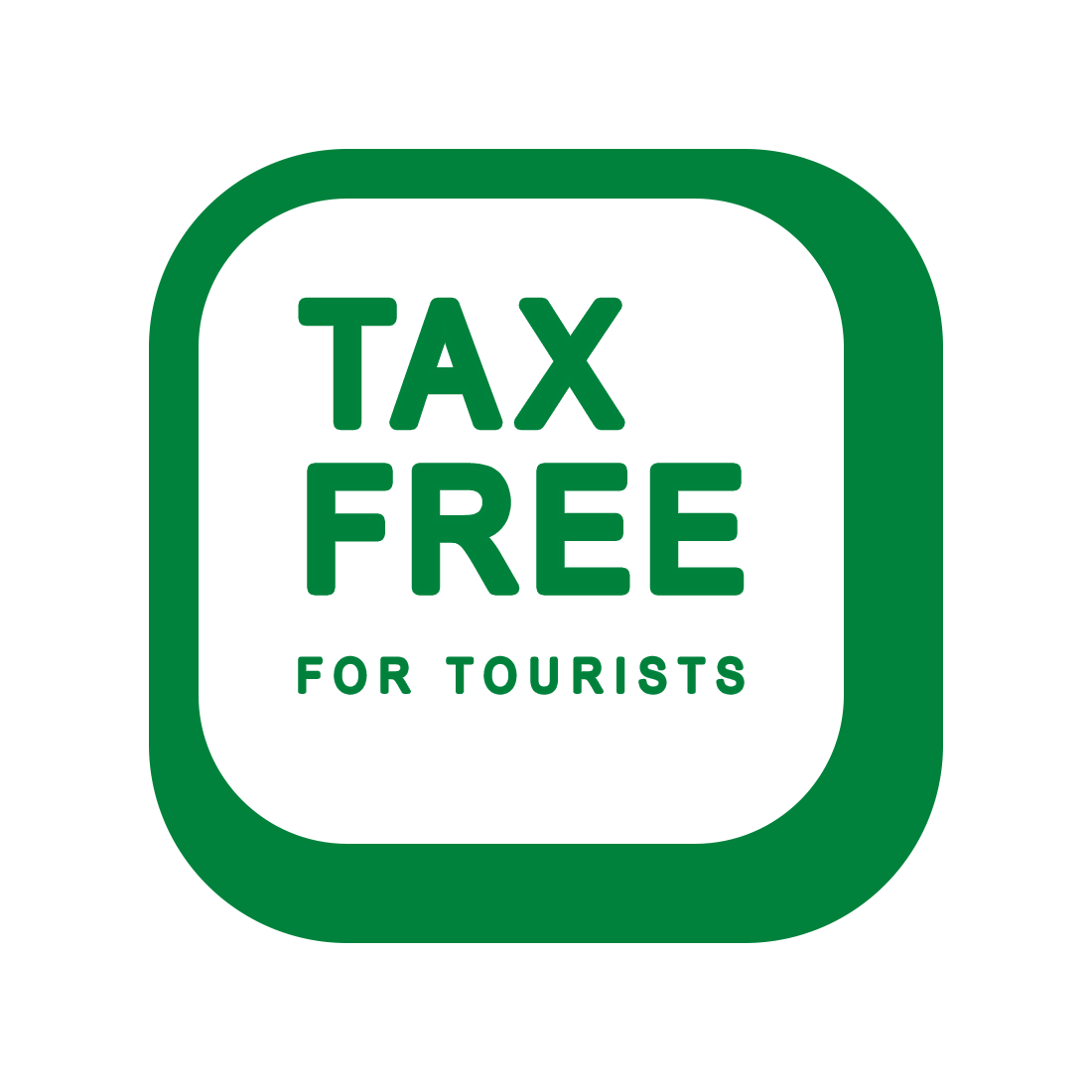Tax Free for Tourist badge